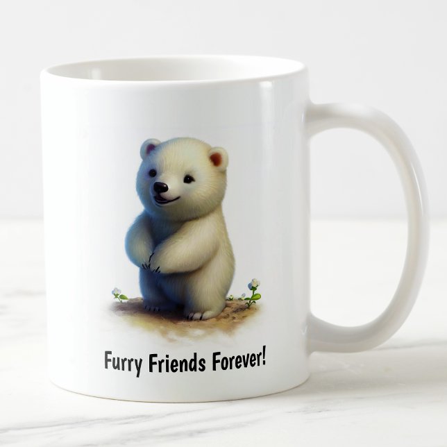 A Cute 3D Painted Polar Bear Coffee Mug (Creator Uploaded)