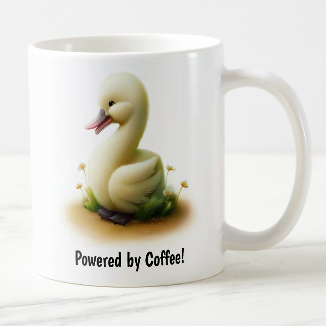 A Cute 3D Painted Swan Coffee Mug (Creator Uploaded)