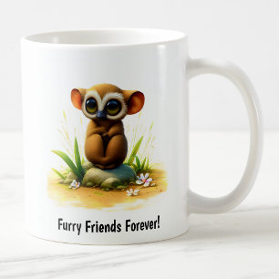 A Cute 3D Painted Tarsier Coffee Mug