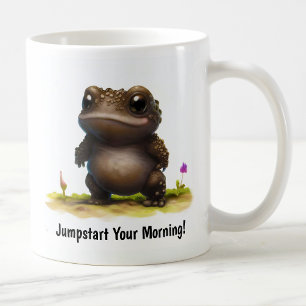 A Cute 3D Painted Toad Coffee Mug