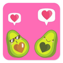 A CUTE AVOCADO STICKERS