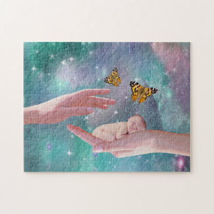 A cute baby boy in hand fantasy jigsaw puzzle