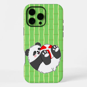 A Cute Baby Panda Playing with a Ball iPhone 16 Pro Max Case