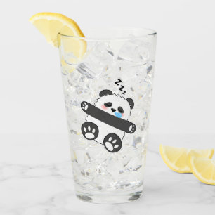 A Cute Baby Panda Sleeping Peacefully Glass