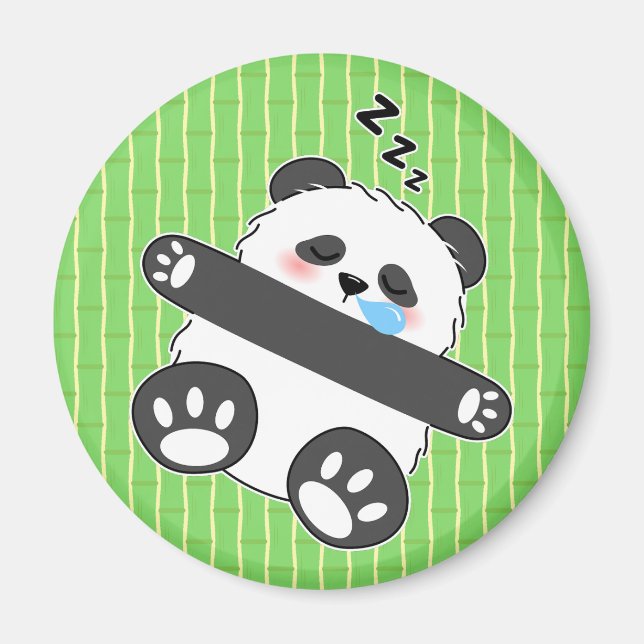 A Cute Baby Panda Sleeping Peacefully Magnet (Front)