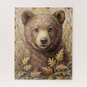A Cute Bear in Forest Jigsaw Puzzle