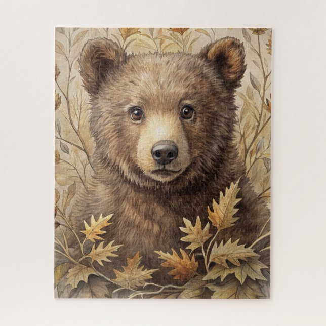 A Cute Bear in Forest Jigsaw Puzzle (Vertical)