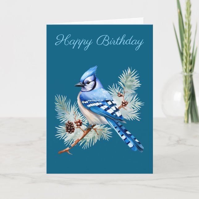 A Cute Blue Jay  Card (Front)