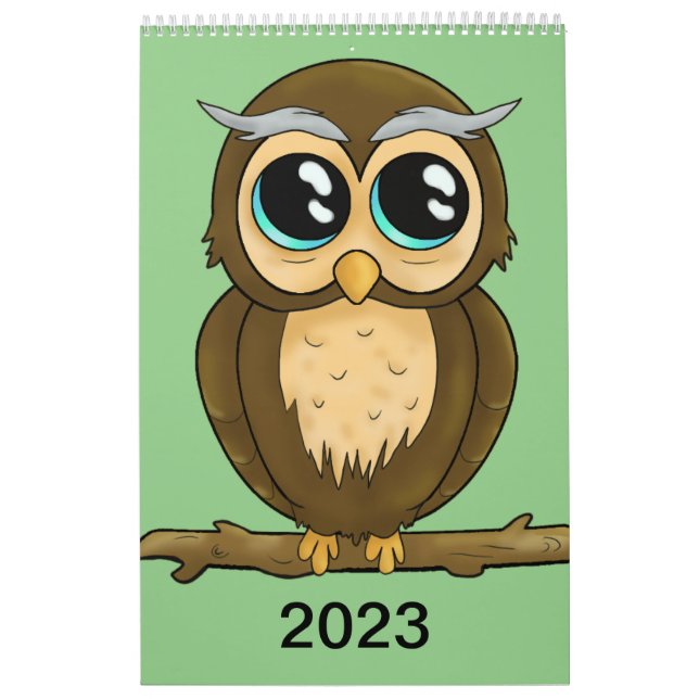 A cute calendar filled with happy characters (Cover)