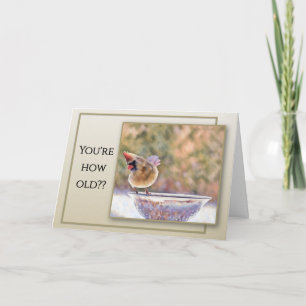 A Cute Card Question Your Age - Birthday Card
