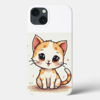a cute cat iPhone 13 case