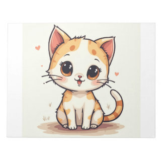 a cute cat notepad