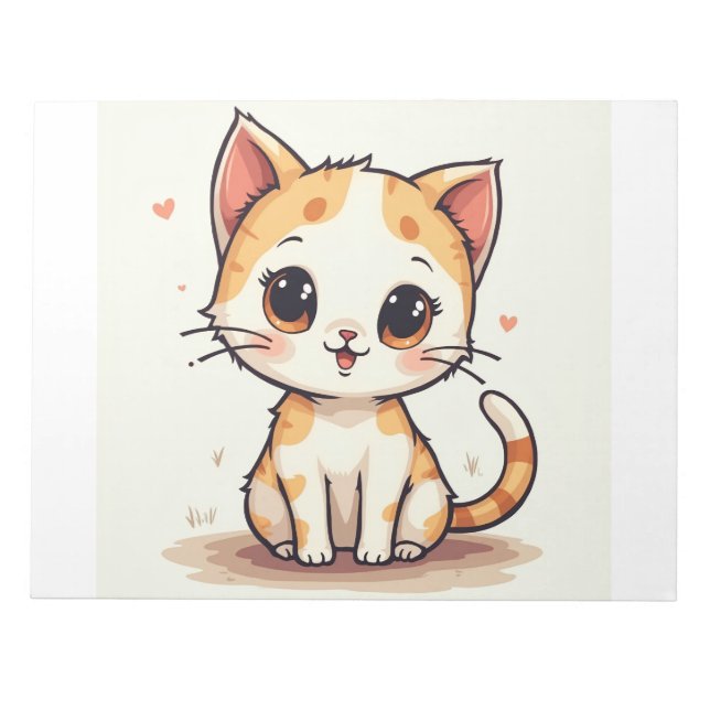 a cute cat notepad (Front)