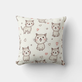 a cute cat-shaped cushion