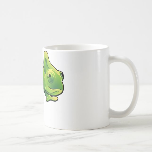 A cute chameleon lizard coffee mug (Right)