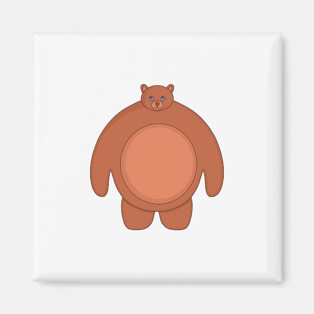 A Cute Chubby Bear Magnet (Front)