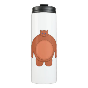 A Cute Chubby Bear Thermal Tumbler