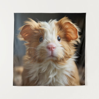 A cute curly Texels guinea pig with soft fur Tapestry
