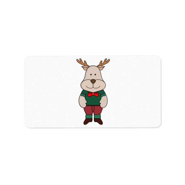 A cute deer label (Front)