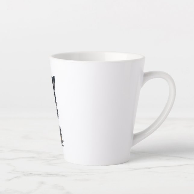 A cute dog Border Collie Latte Mug (Right)