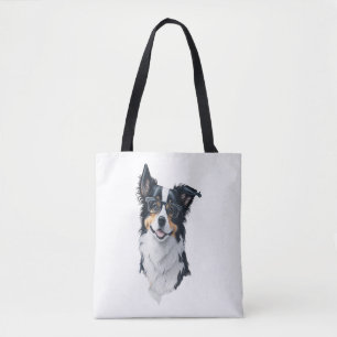 A cute dog Border Collie [RB#10008]  Tote Bag