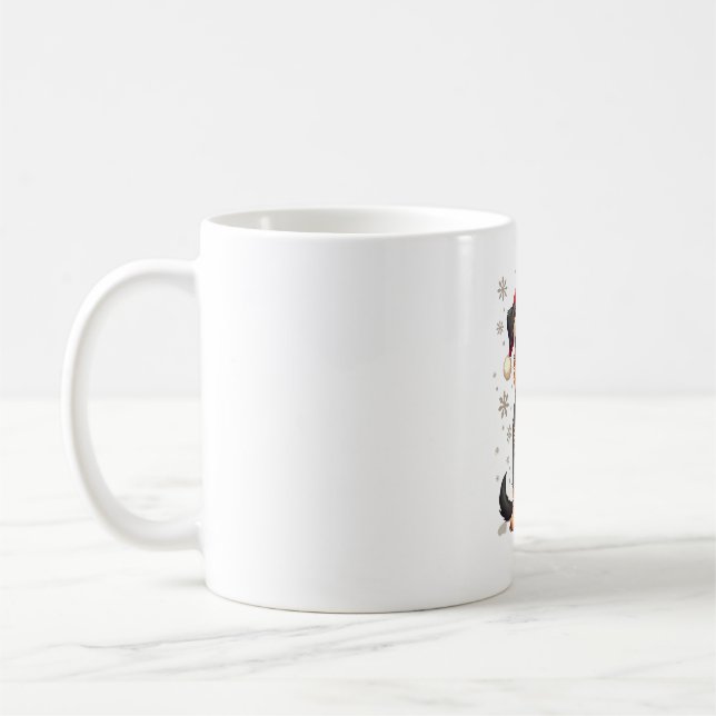 A cute dog Border Collie [RB#10009]  Coffee Mug (Left)