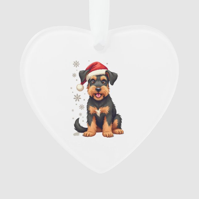 A cute dog Border Collie [RB#10009]  Ornament (Front)