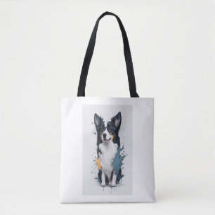 A cute dog Border Collie [RB#10011]  Tote Bag