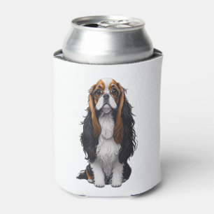 A cute dog King Charles Spaniel Can Cooler