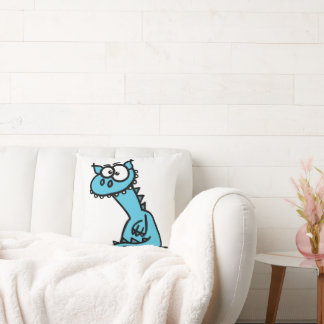 A cute dragon in blue cushion