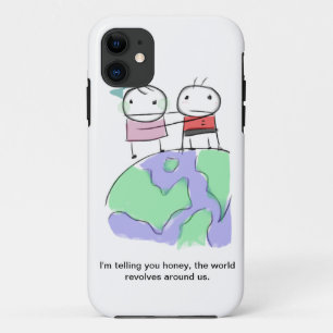 A cute earth-loving doodle by Monsterize iPhone 11 Case
