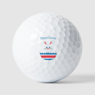 A cute easter bunny golf balls