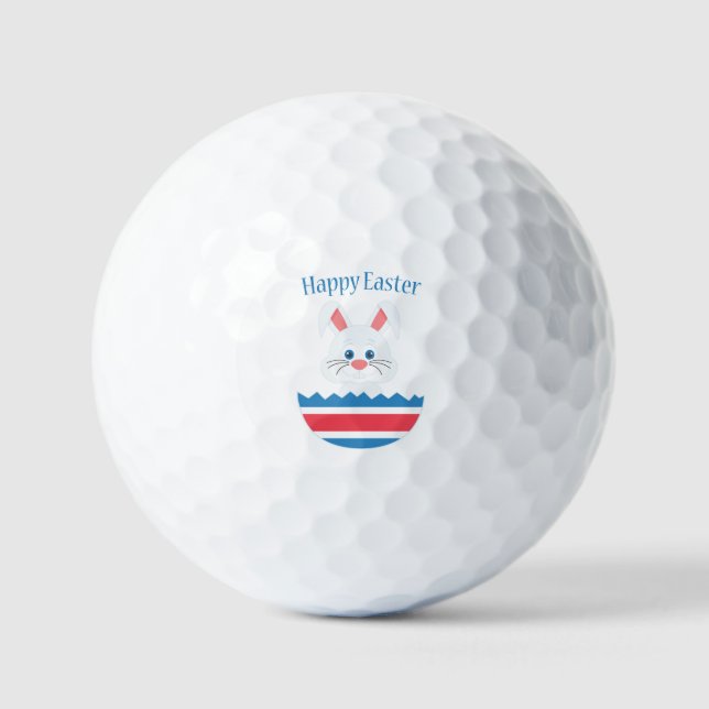 A cute easter bunny golf balls (Front)
