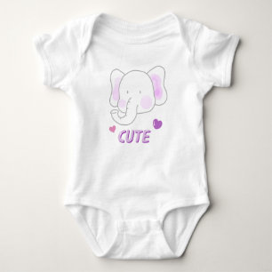 A cute elephant bodysuits