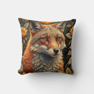 A Cute Forest Red Fox Cushion