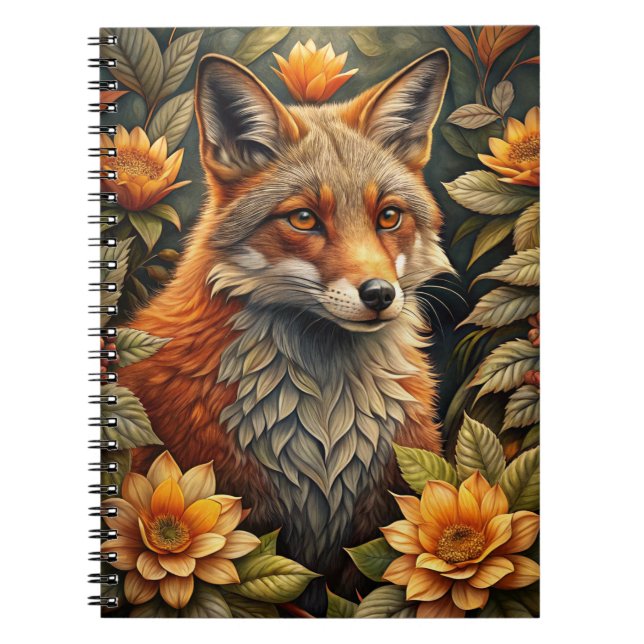 A Cute Forest Red Fox Notebook (Front)