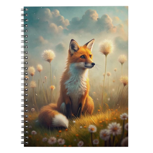 A Cute Forest Red Fox Notebook (Front)