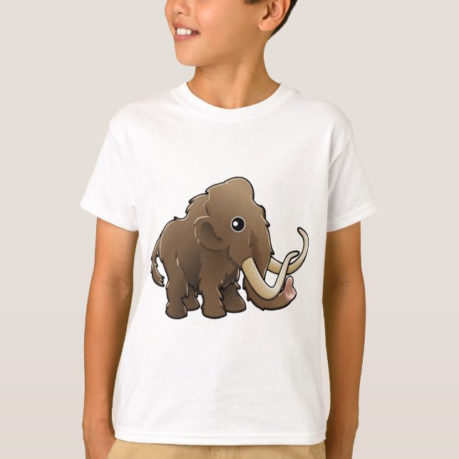 A cute friendly woolly mammoth T-Shirt (Front)