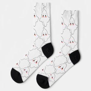 A Cute Ghost's Midnight Adventure Socks