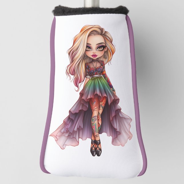 A Cute Girl Halloween Design Collection 11 Golf Head Cover (Rotate 90)