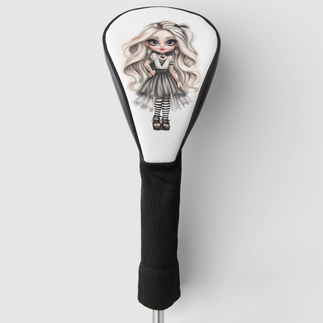A Cute Girl Halloween Design Collection 12 Golf Head Cover (Front)