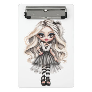 A Cute Girl Halloween Design Collection 12 Mini Clipboard