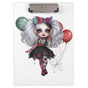 A Cute Girl Halloween Design Collection 14 Clipboard