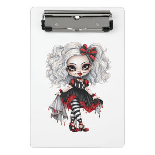 A Cute Girl Halloween Design Collection 7 Mini Clipboard