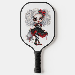 A Cute Girl Halloween Design Collection 7 Pickleball Paddle