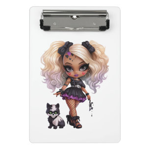 A Cute Girl Halloween Design Collection 8 Mini Clipboard