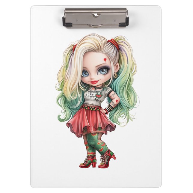 A Cute Girl Halloween Design Collection 9 Clipboard (Front)