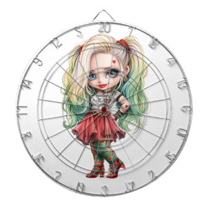 A Cute Girl Halloween Design Collection 9 Dartboard