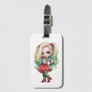 A Cute Girl Halloween Design Collection 9 Luggage Tag
