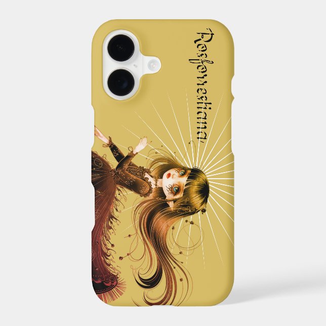A cute gothic girl Phone Case (Back)